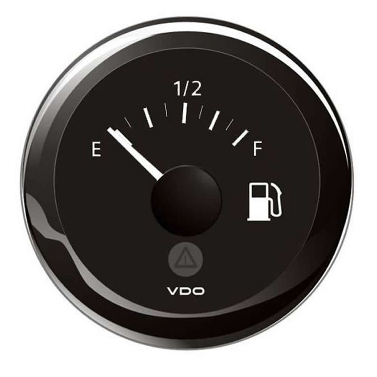 VDO Black Fuel Level Gauge 52mm E-F - 240-33 Ohm - 12-24V